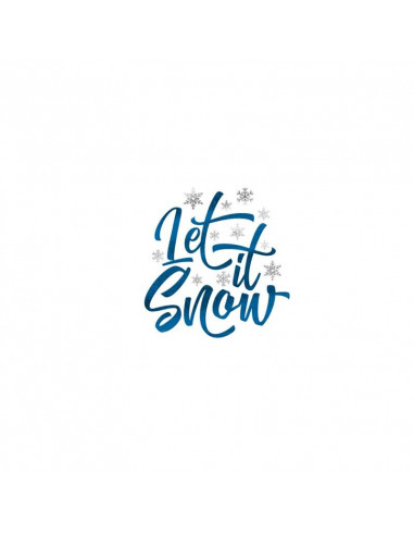 Metalický motív Let It Snow - nalepovacie tetovanie | Potetuj.eu