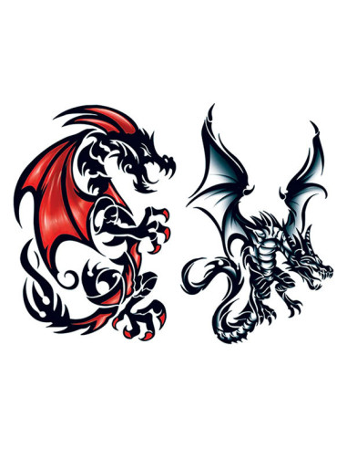 Leviathan Dragons - dočasné tetovanie | Potetuj.eu