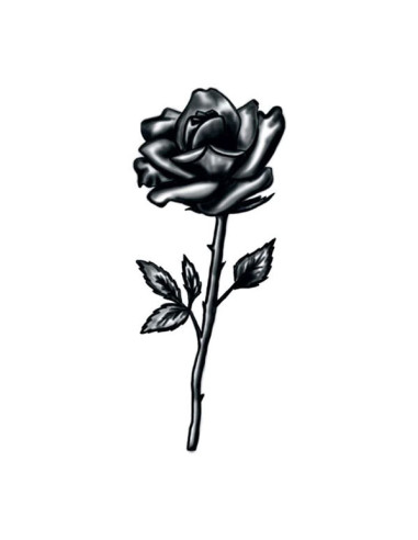 Čierna ruža - dočasné tetovanie | Potetuj.eu