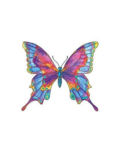 Farebný motýľ - nalepovacie tetovanie | Potetuj.eu