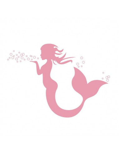 Ružová morská panna - nalepovacie tetovanie | Potetuj.eu